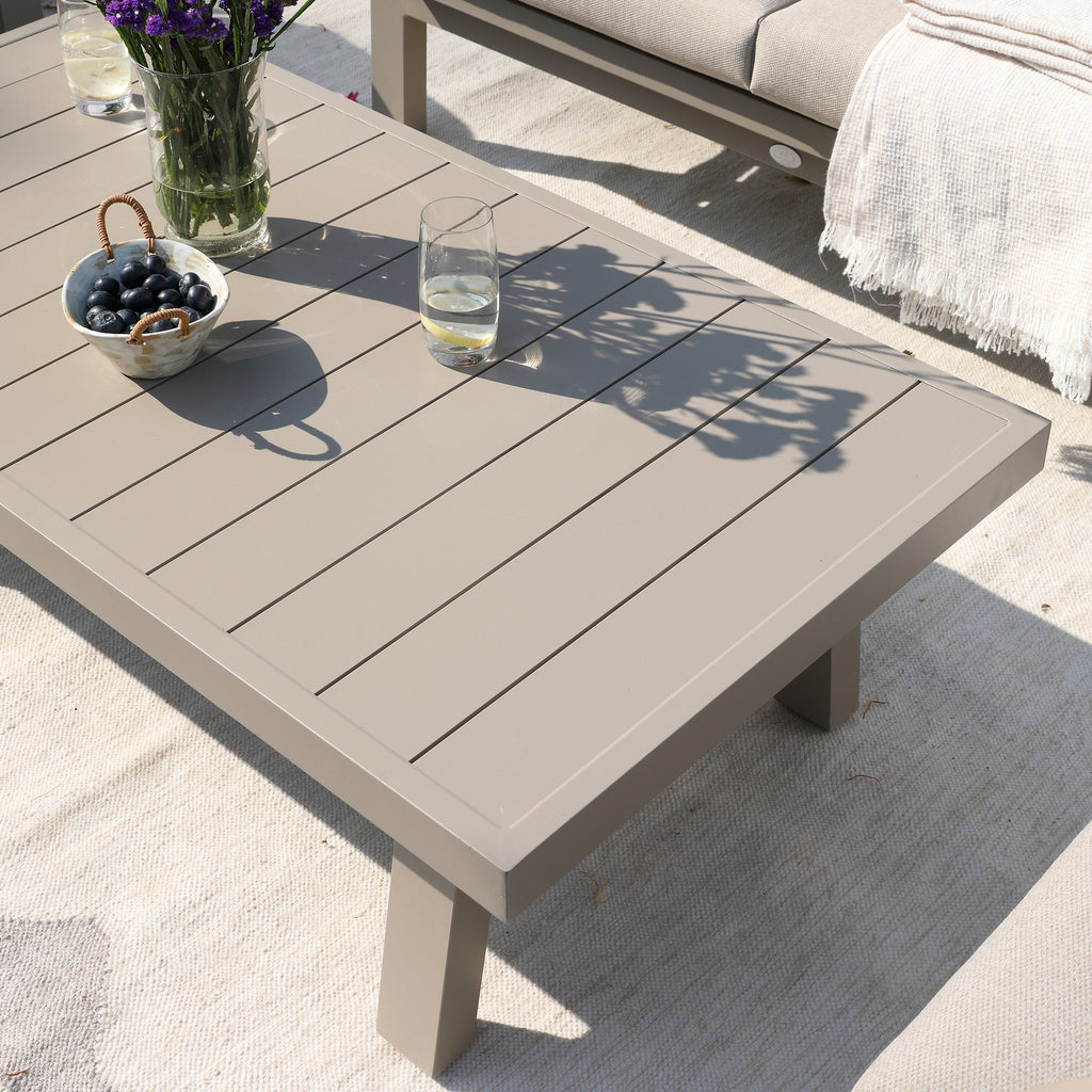 Manresa Rope 5-Seater Sofa Set, Taupe and Beige