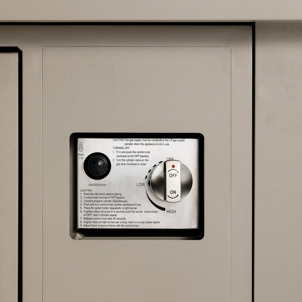 Manresa Rope 5-Seater Firepit Sofa Set, Taupe and Beige