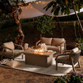 Manresa Rope 5-Seater Firepit Sofa Set, Taupe and Beige