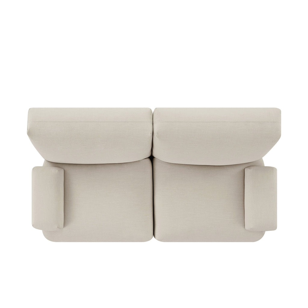 Carlyle Beige Cotton Blend Modular Sofa, 2-Piece