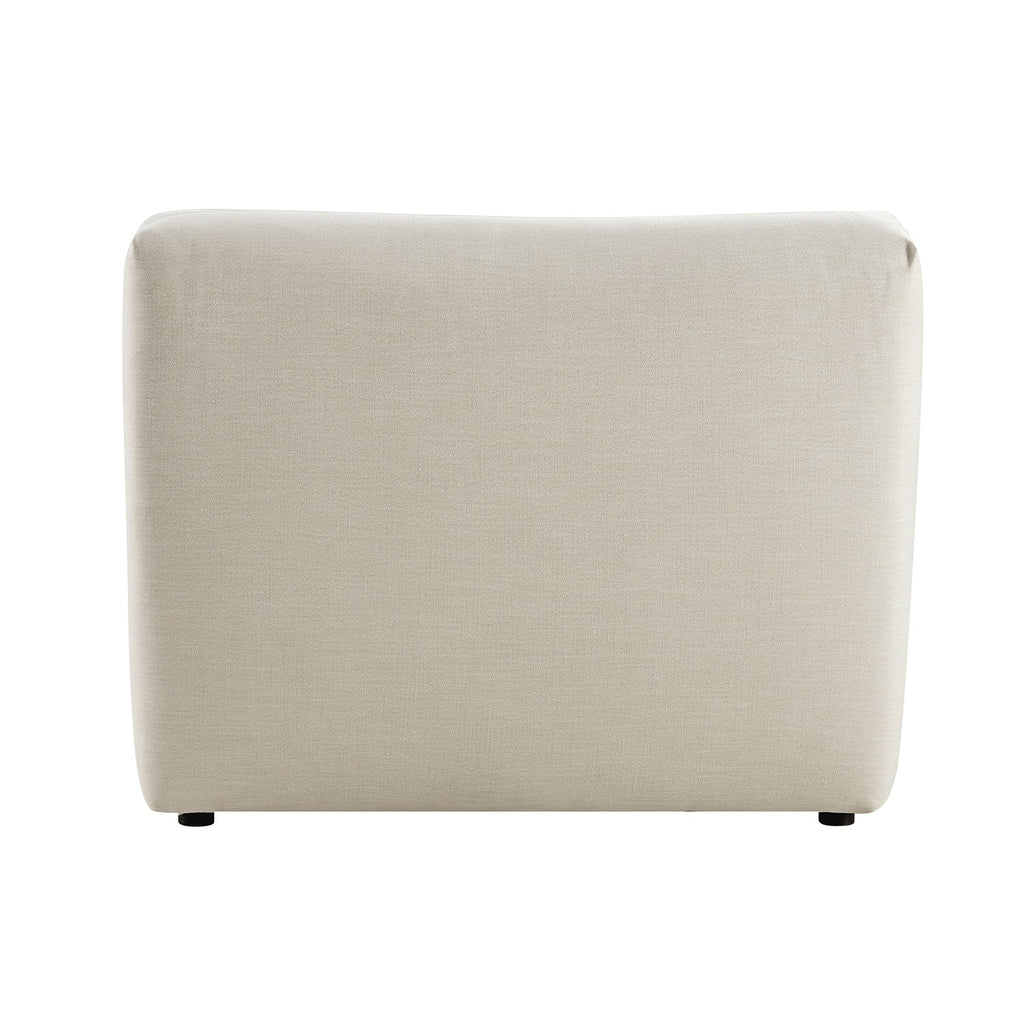 Carlyle Beige Cotton Blend Modular Sofa, Side Seat