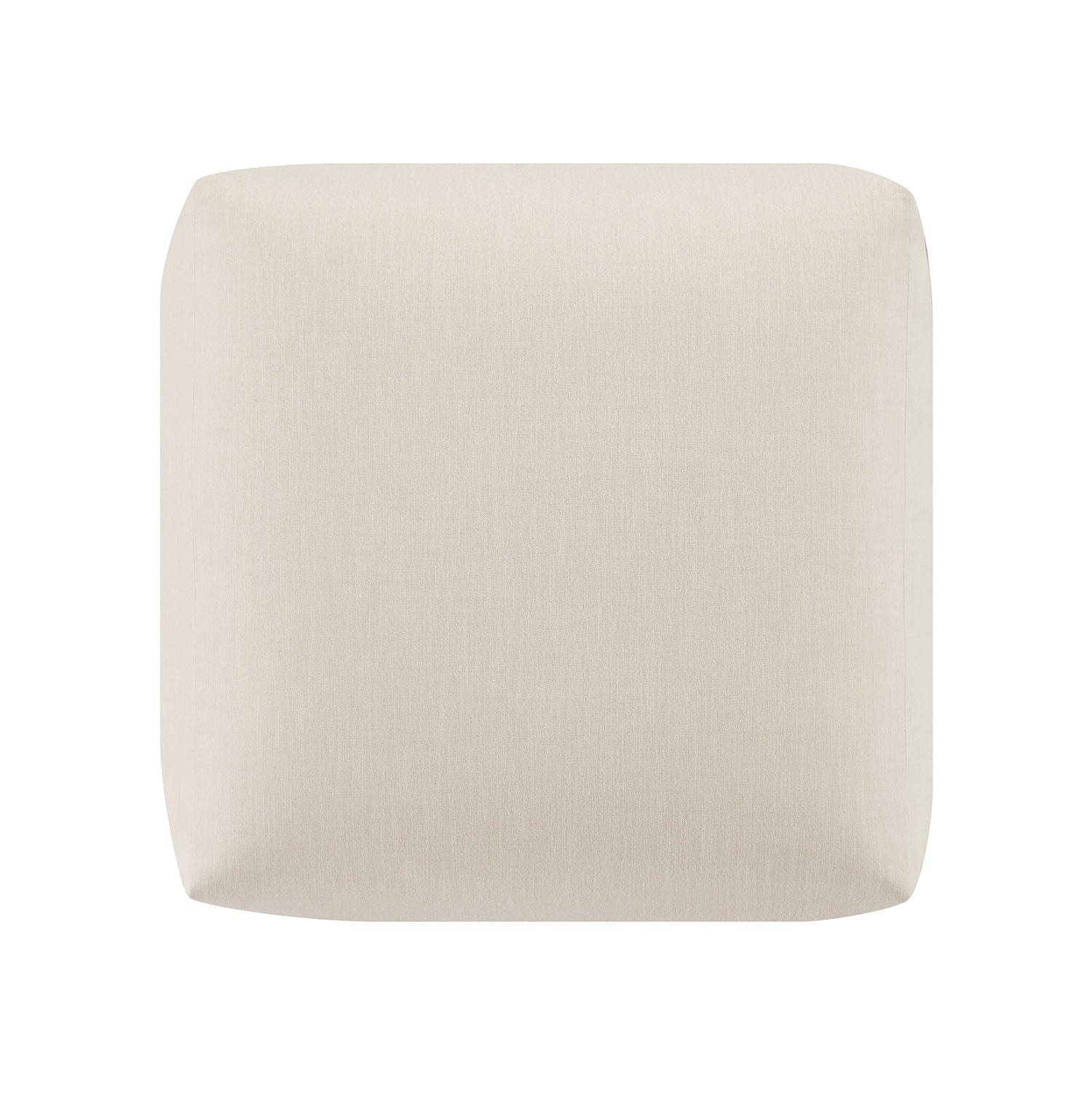 Carlyle Beige Cotton Blend Modular Sofa, Stool