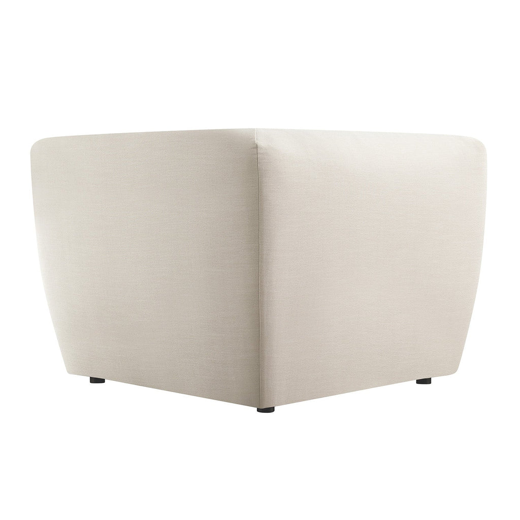 Carlyle Beige Cotton Blend Modular Sofa, Corner Seat