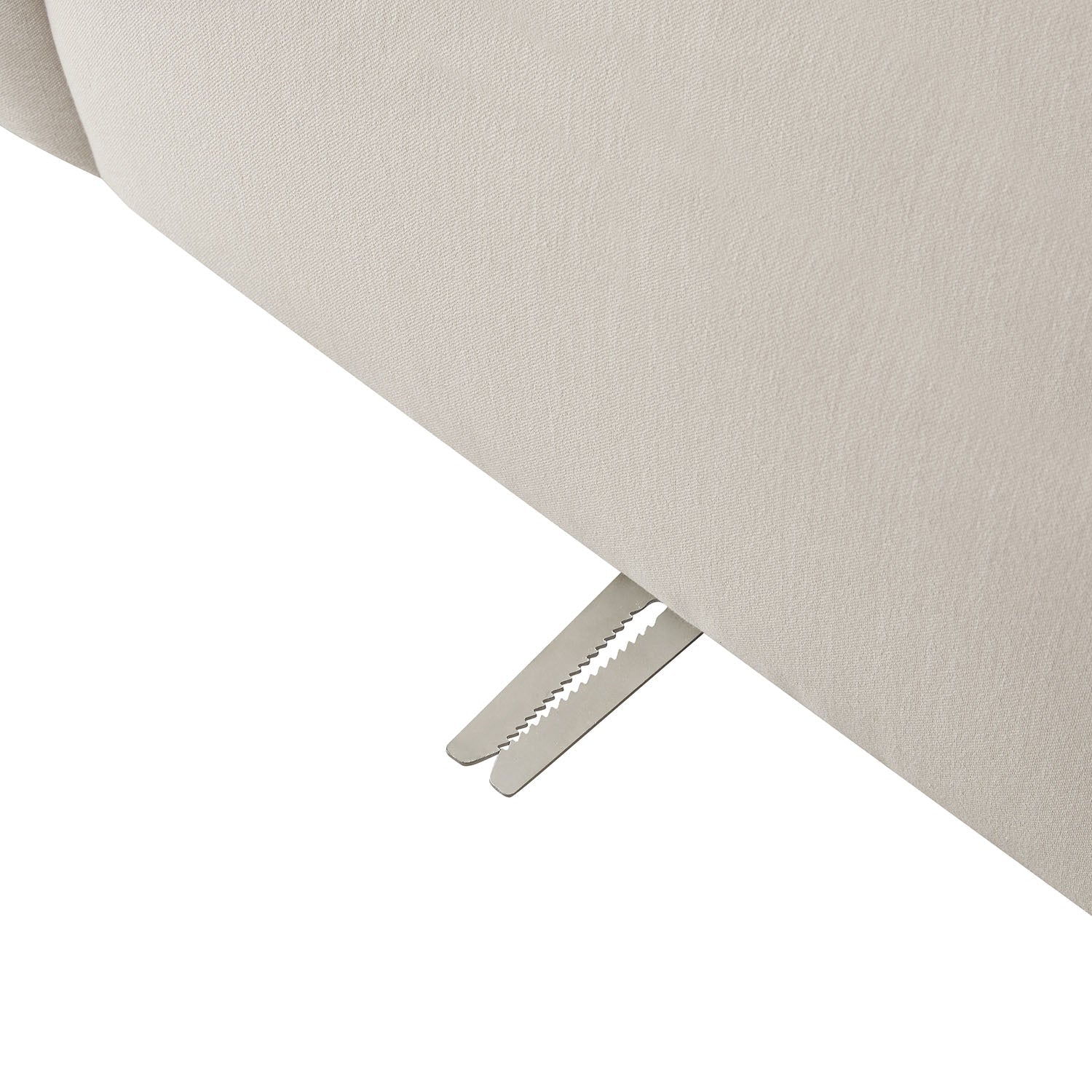 Carlyle Beige Cotton Blend Modular Sofa, Corner Seat