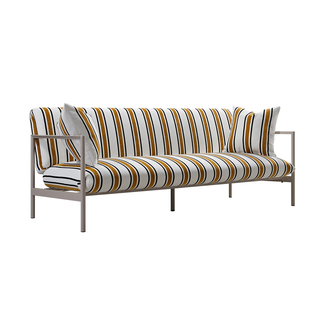 Linea Three Seater Sofa Bed, Amber Striped Chenille