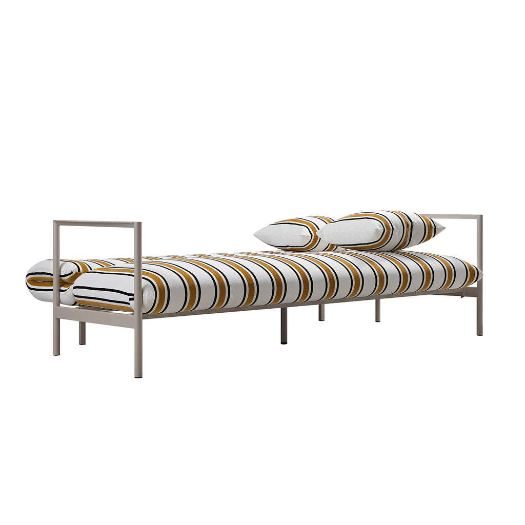 Linea Three Seater Sofa Bed, Amber Striped Chenille