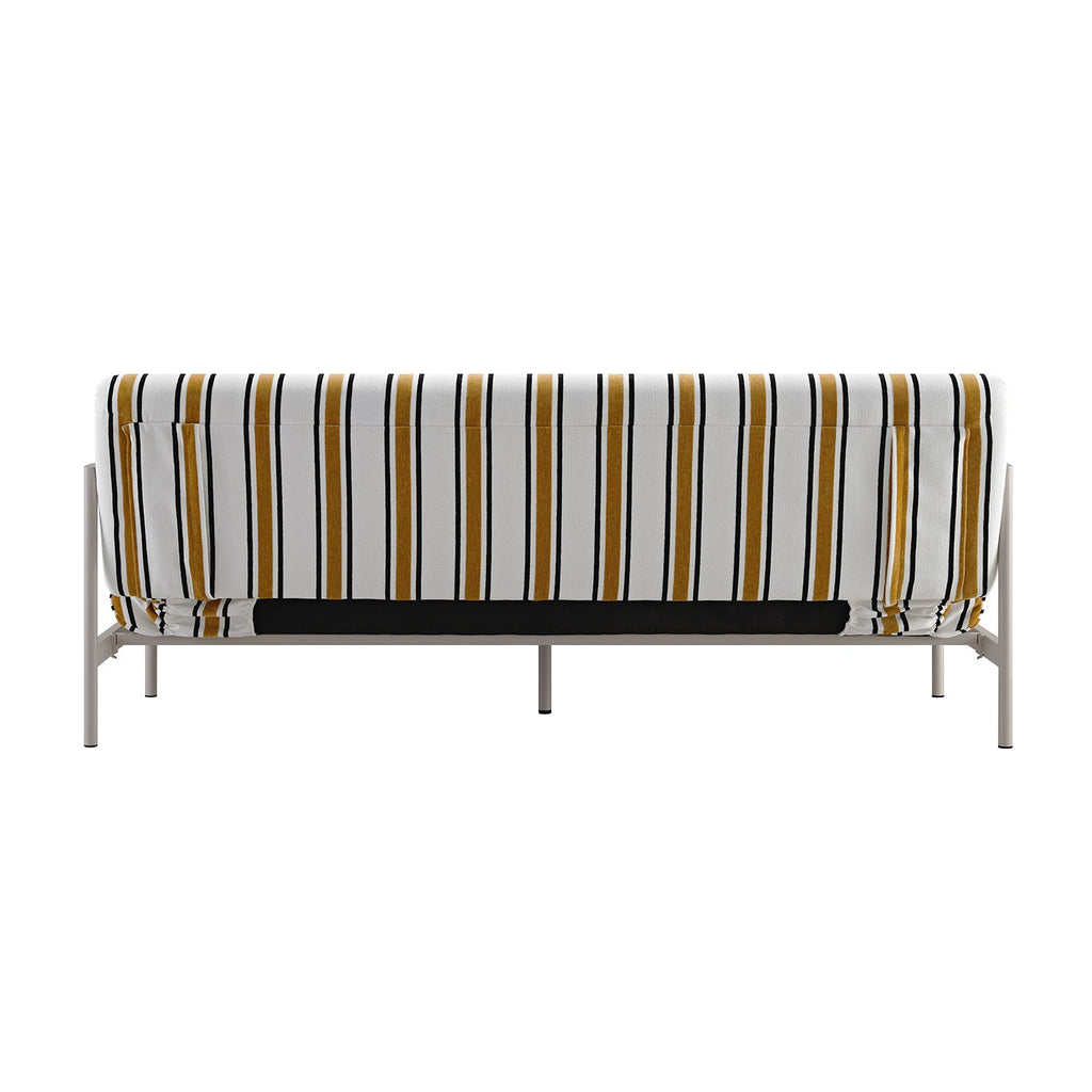 Linea Three Seater Sofa Bed, Amber Striped Chenille