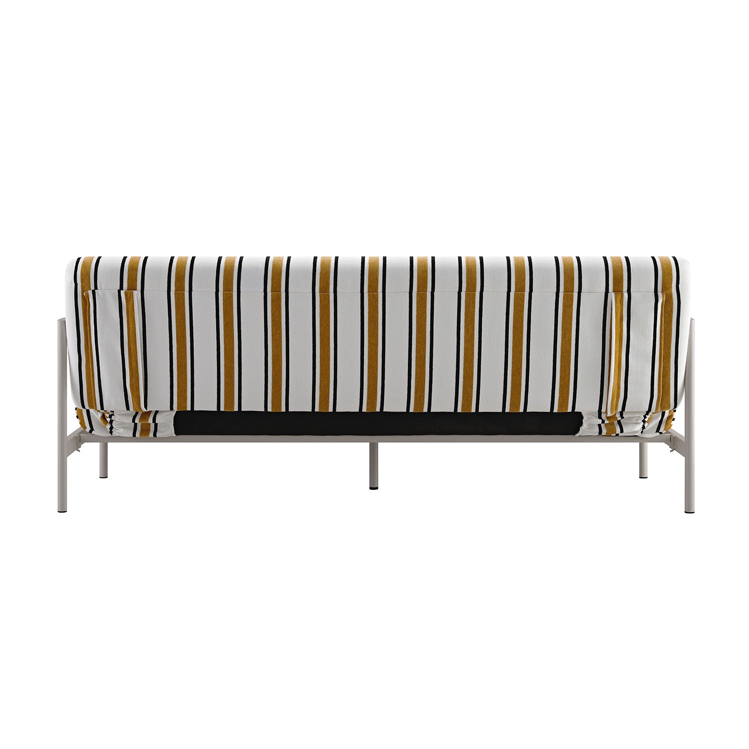 Linea Three Seater Sofa Bed, Amber Striped Chenille