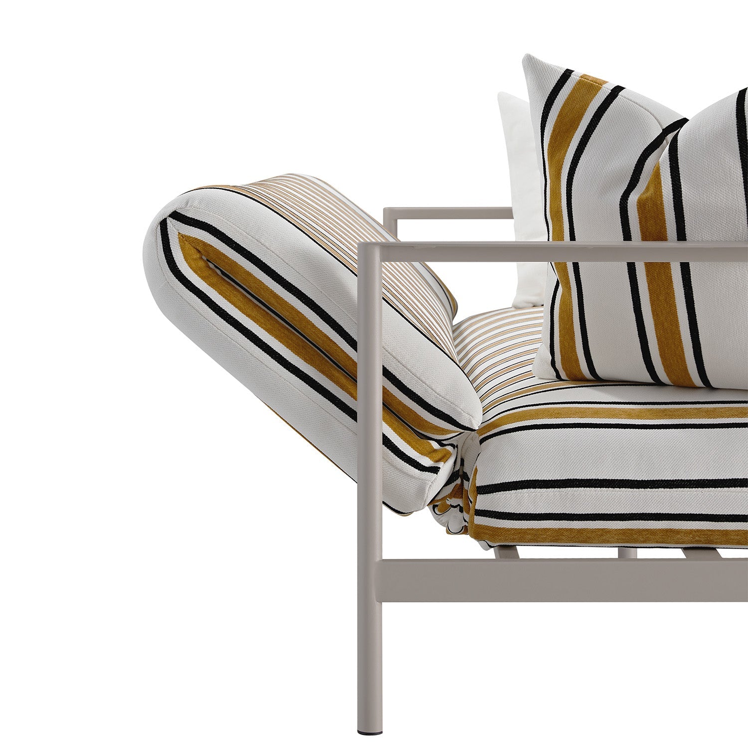 Linea Three Seater Sofa Bed, Amber Striped Chenille