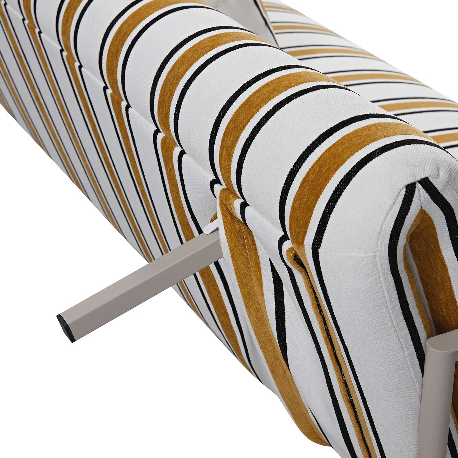 Linea Three Seater Sofa Bed, Amber Striped Chenille