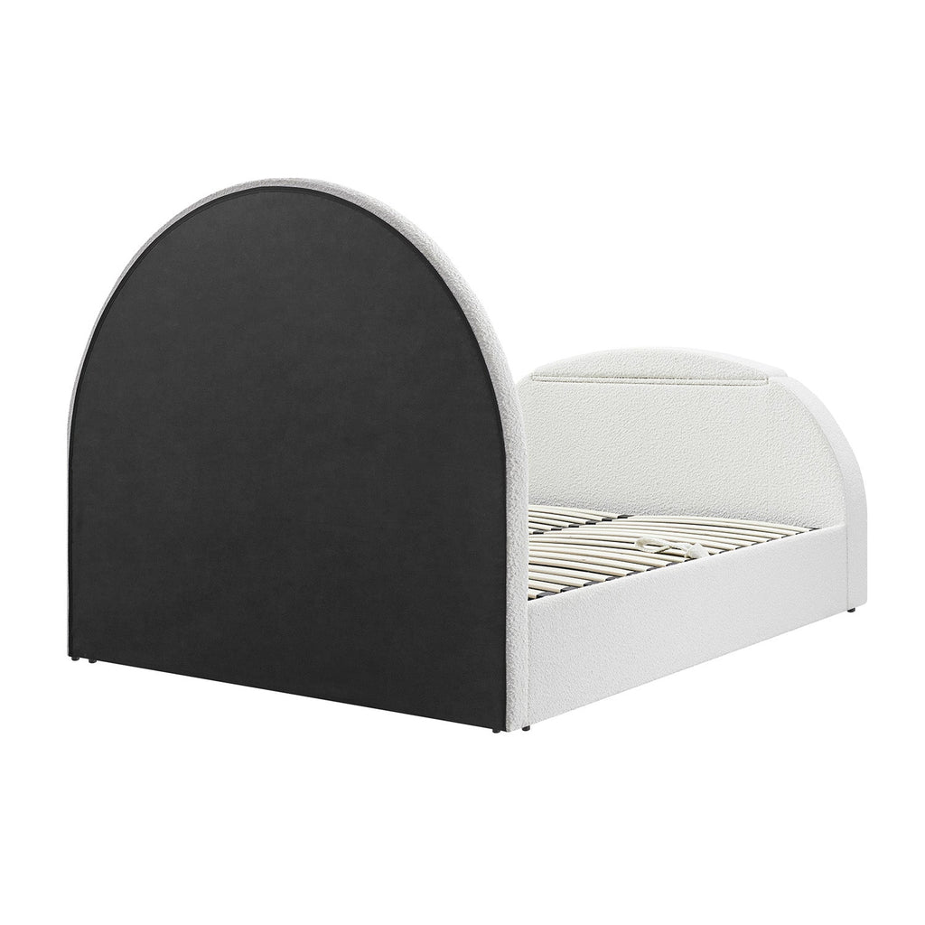 Archer White Boucle Ottoman TV Bed