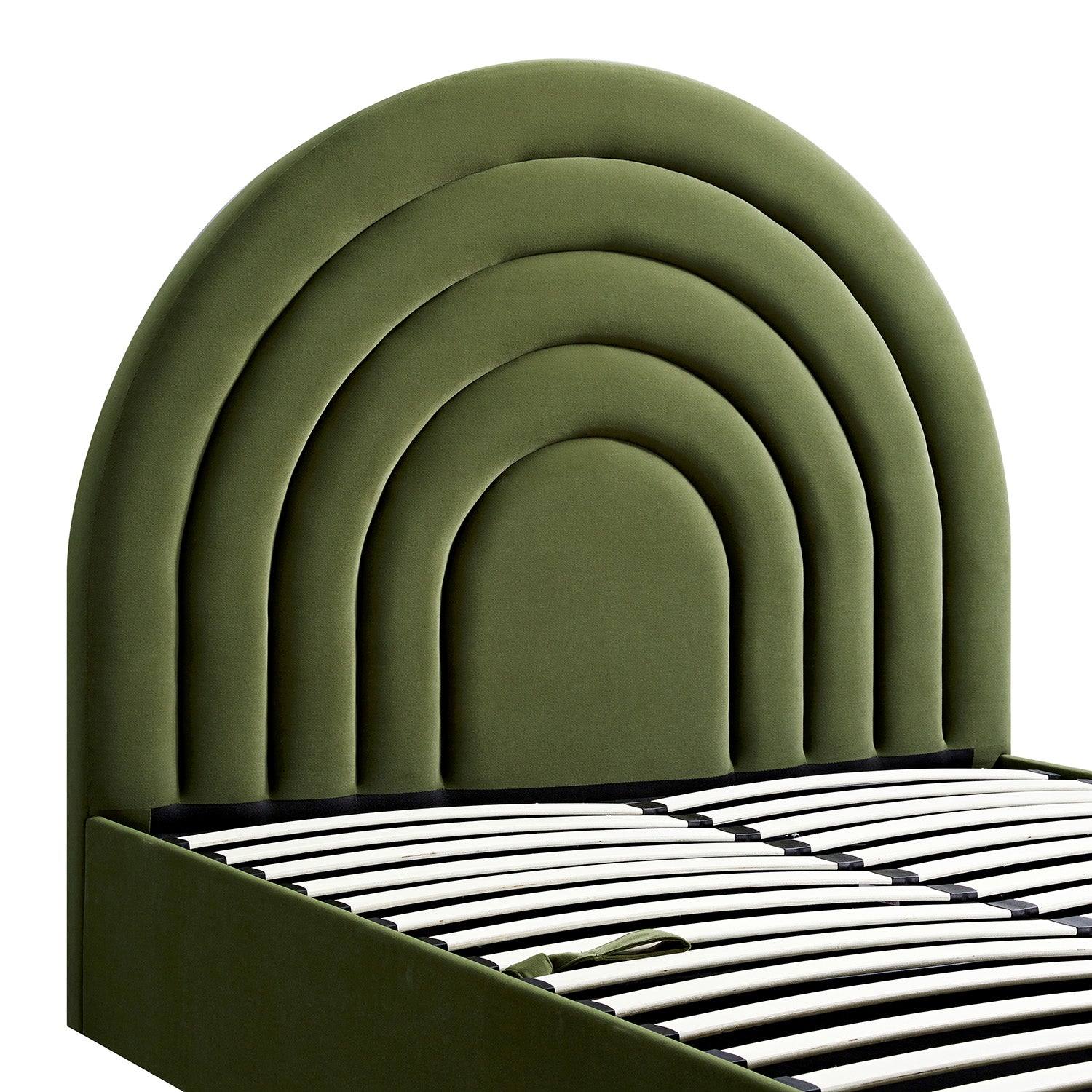 Archer Moss Green Velvet Ottoman TV Bed