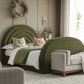 Archer Moss Green Velvet Ottoman TV Bed