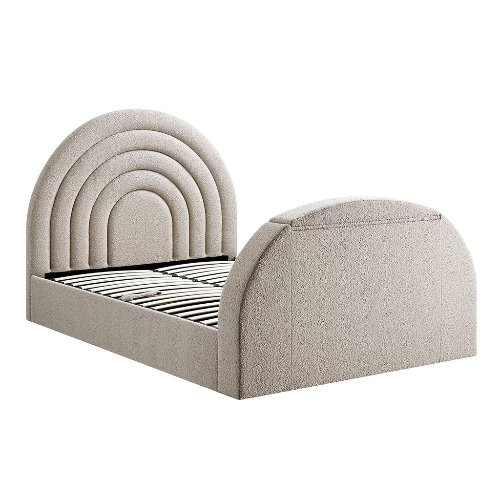 Archer Taupe Boucle Ottoman TV Bed