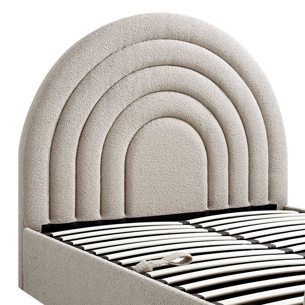 Archer Taupe Boucle Ottoman TV Bed