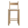 Tama Counter Stool, Ecru Boucle | Natural Oak Frame
