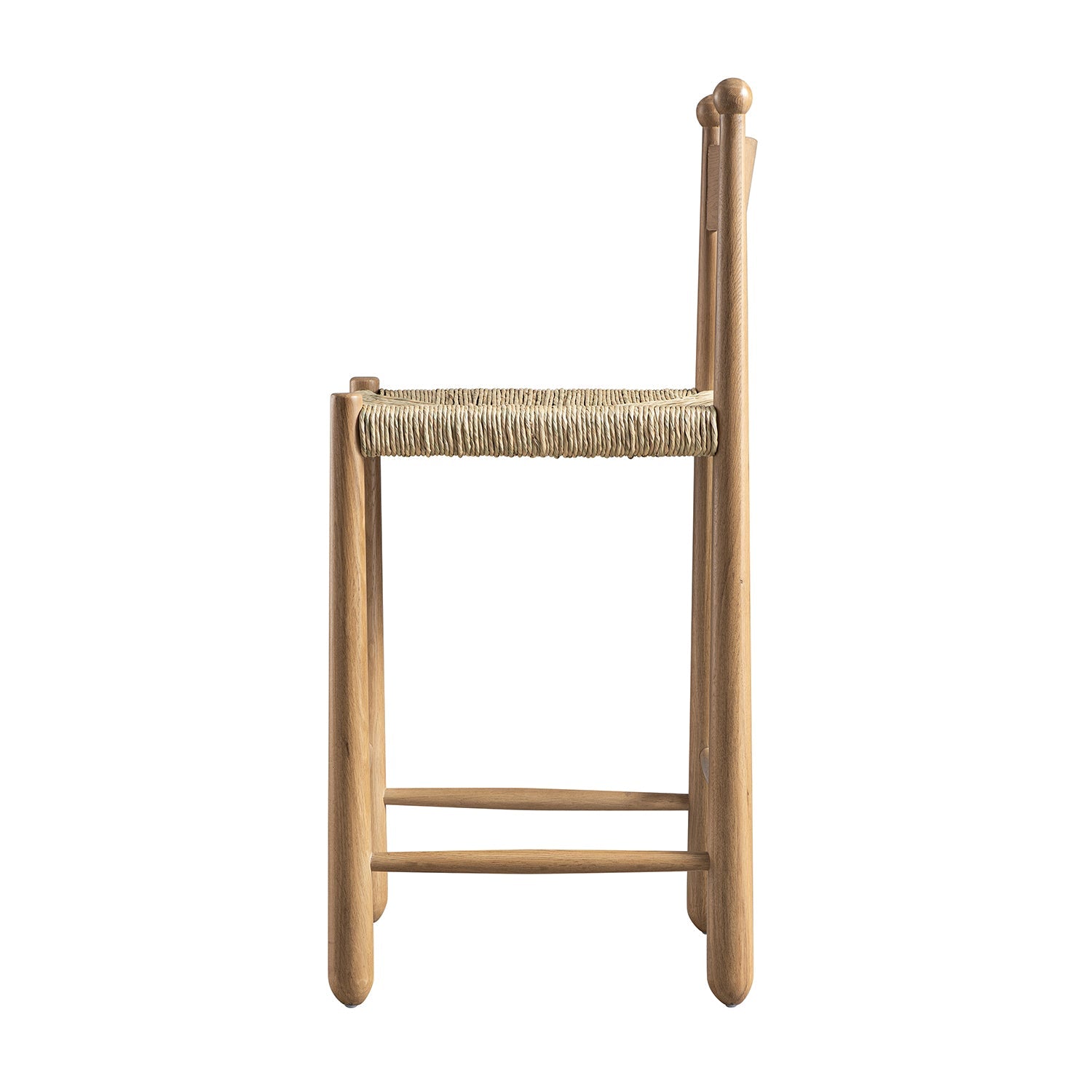 Tama Counter Stool, Woven Seagrass | Natural Oak Frame