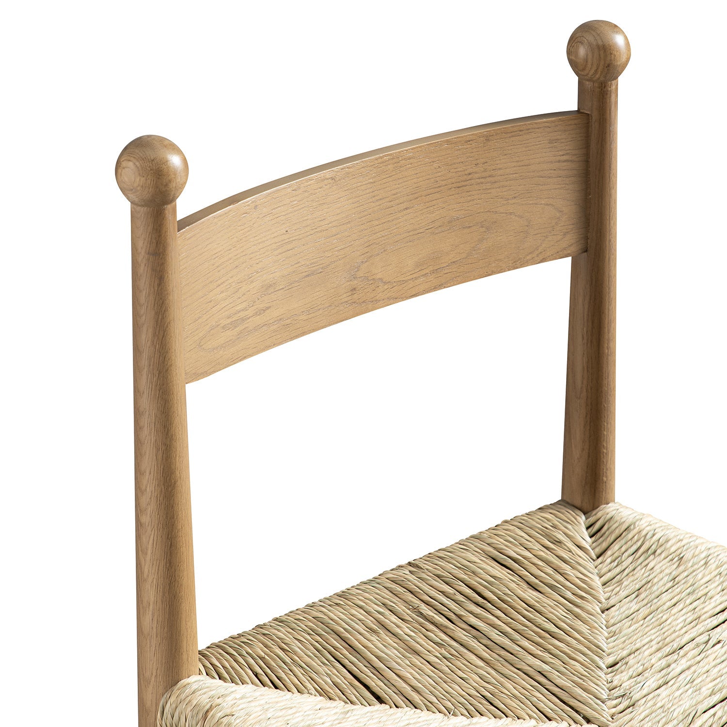 Tama Counter Stool, Woven Seagrass | Natural Oak Frame