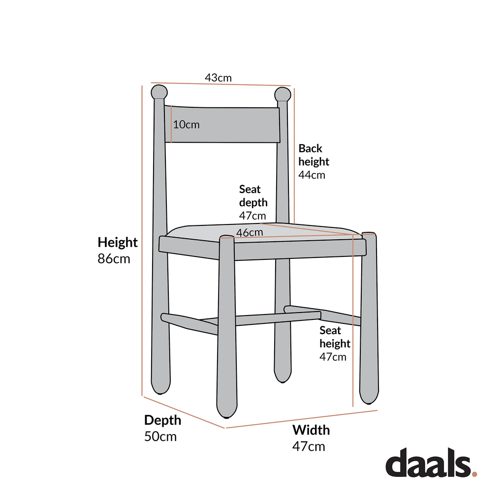 Tama Dining Chair, Ecru Boucle | Natural Oak Frame