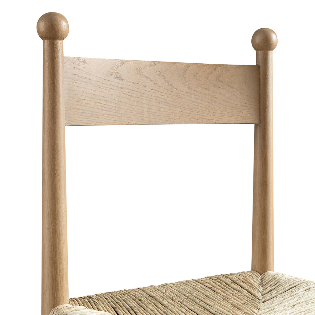 Tama Dining Chair, Woven Seagrass | Natural Solid Oak Frame