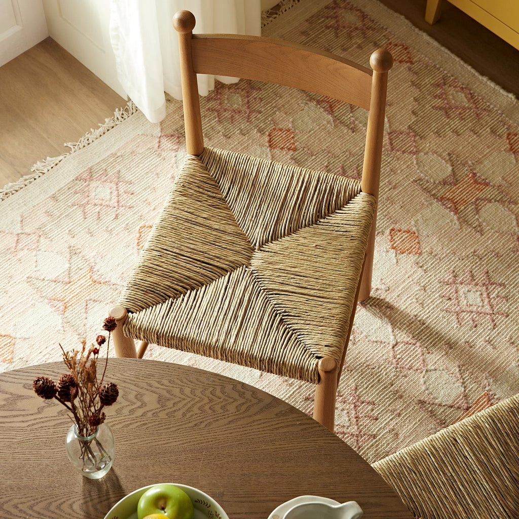 Tama Dining Chair, Woven Seagrass | Natural Solid Oak Frame