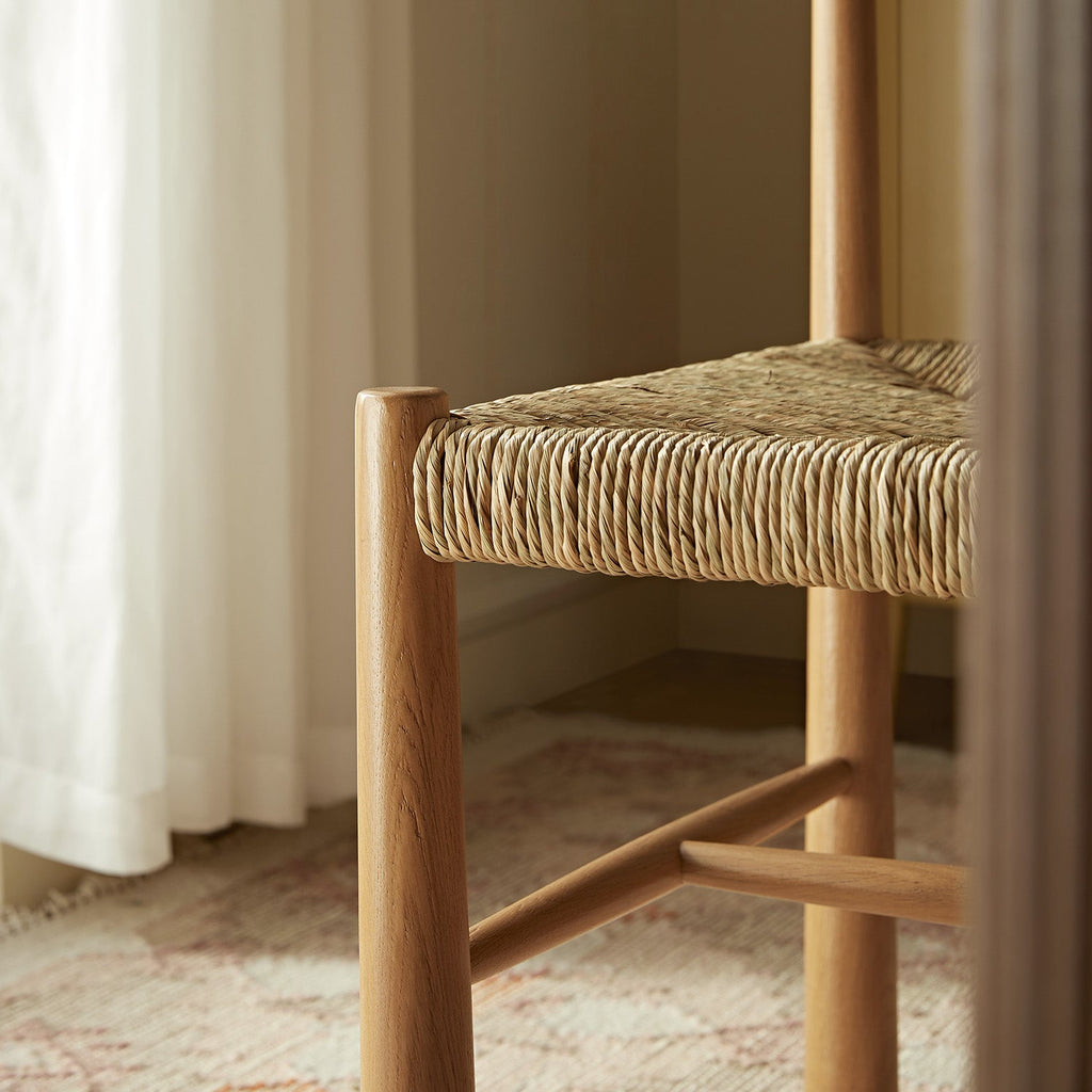 Tama Dining Chair, Woven Seagrass | Natural Solid Oak Frame