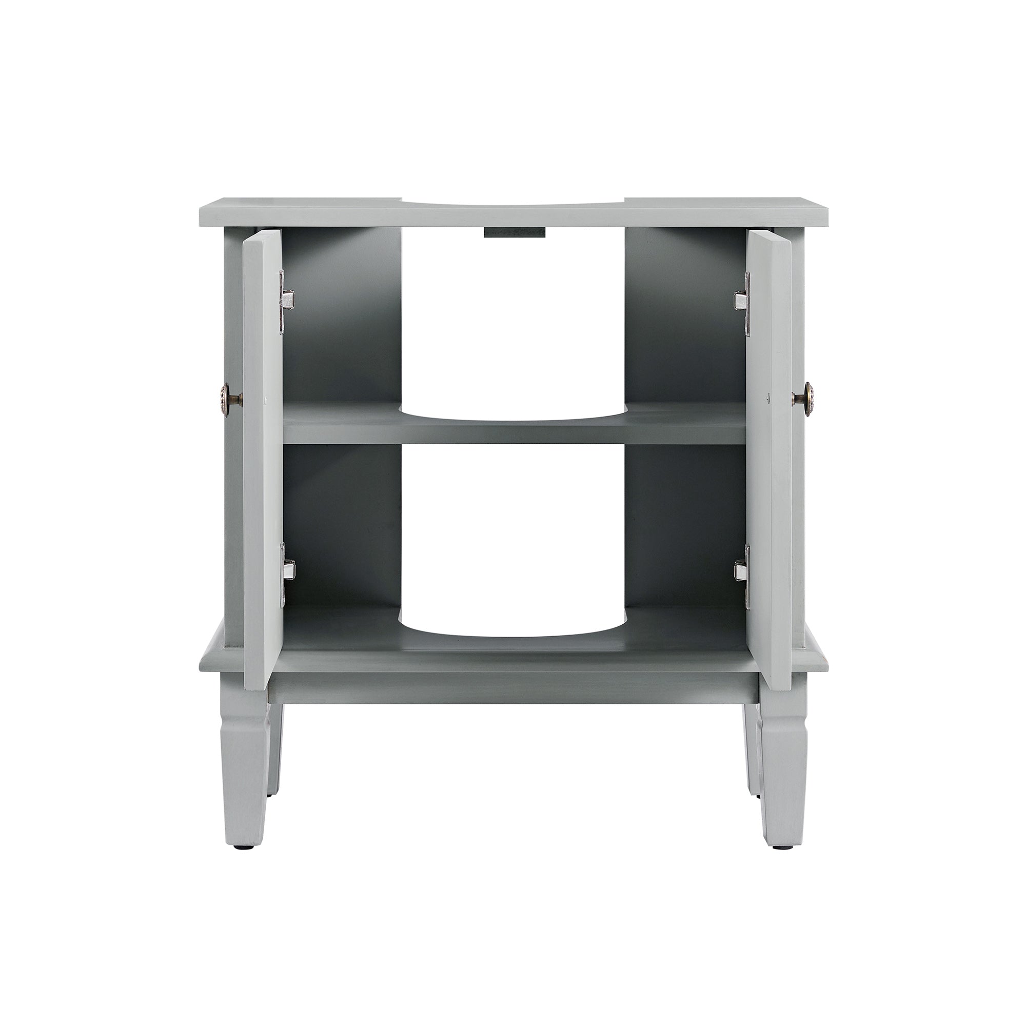 Chantilly Mid Grey Carved Bathroom Undersink Unit