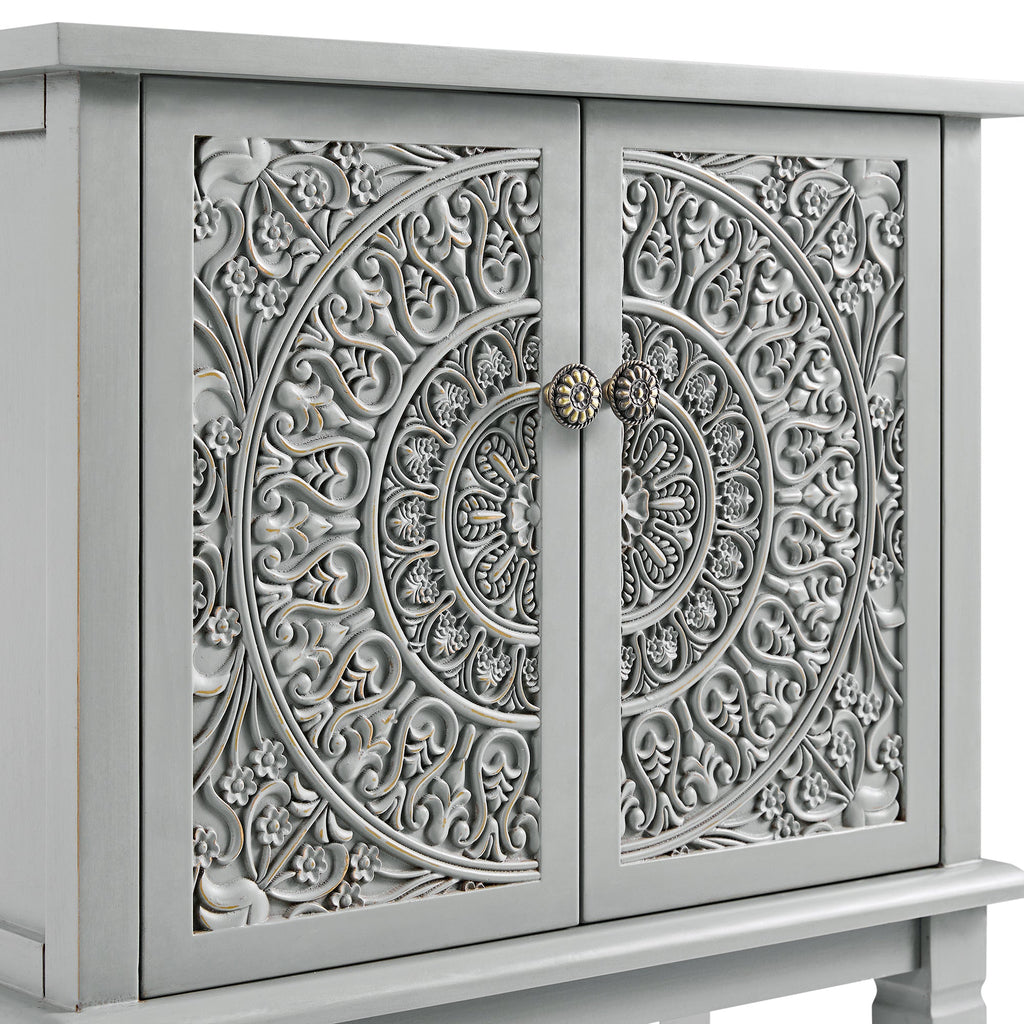 Chantilly Mid Grey Carved Bathroom Undersink Unit