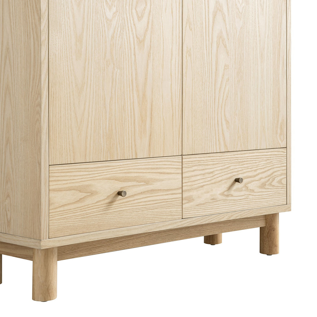 Maude Large Storage Cabinet, Natural Ash