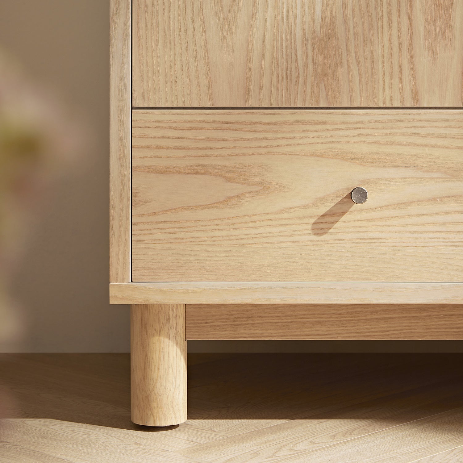 Maude Large Storage Cabinet, Natural Ash