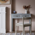 Chantilly Mid Grey Carved Console/ Dressing Table