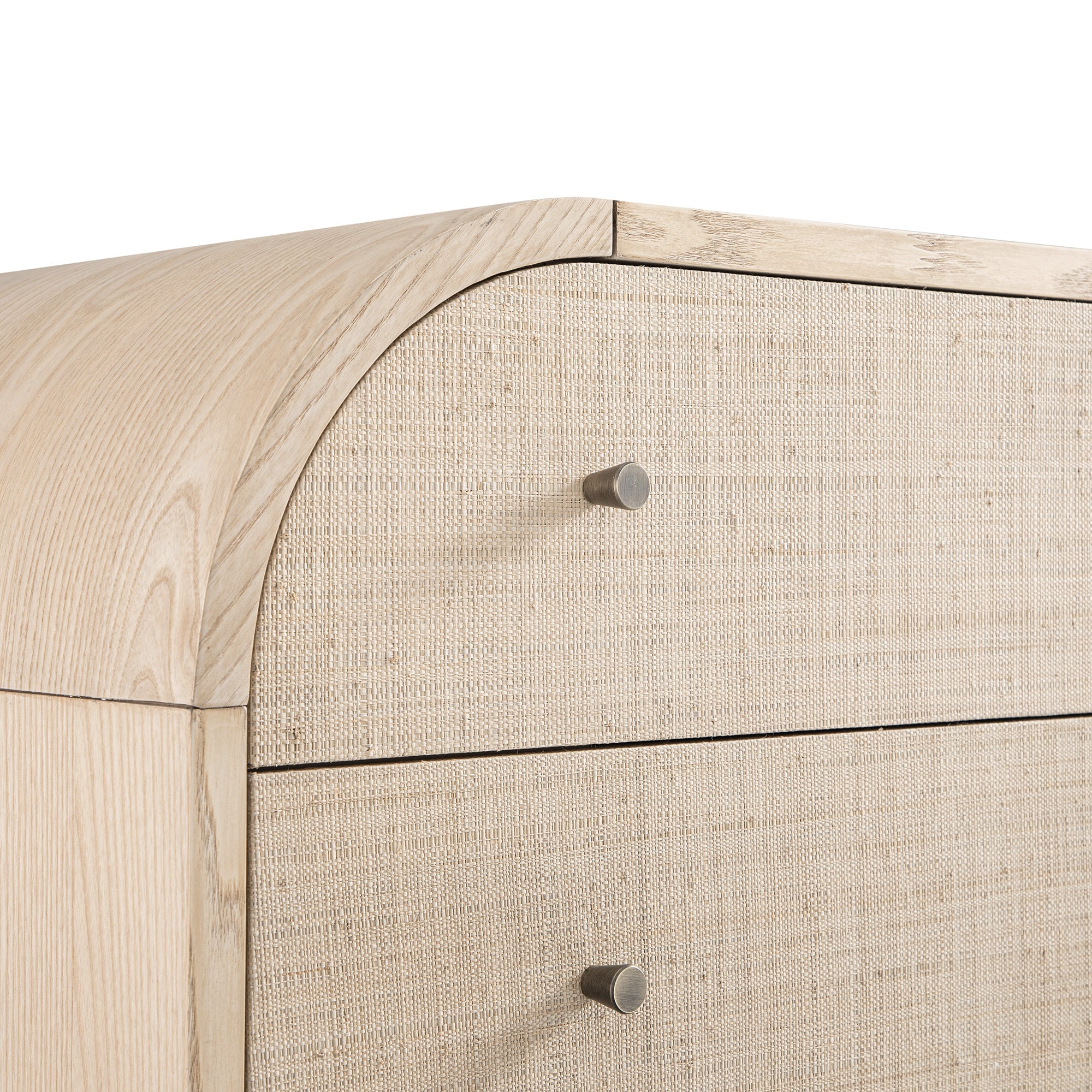 Maude Chest of 6 Drawers, Natural Ash with Raffia
