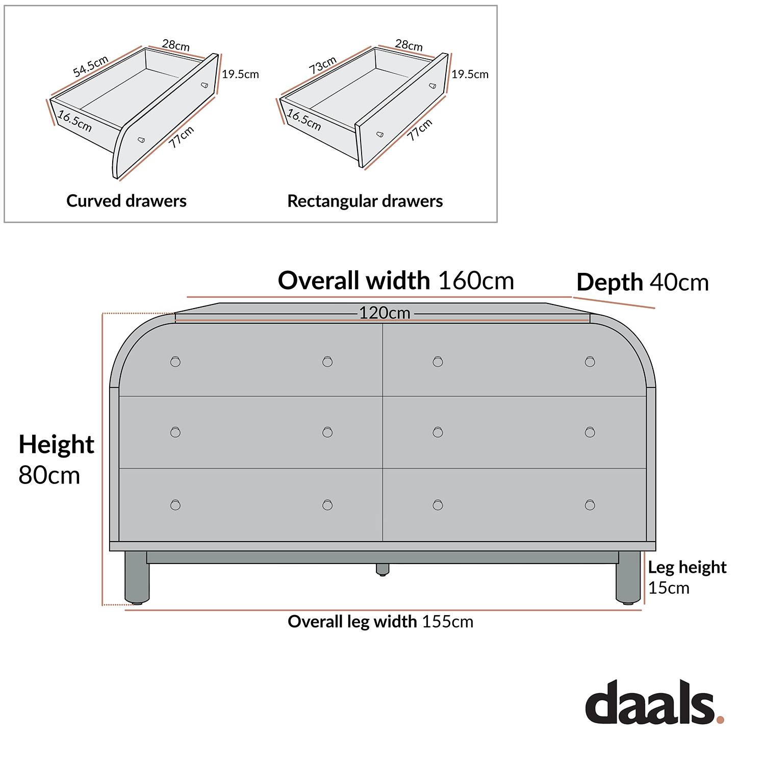 Maude Chest of 6 Drawers, Natural Ash