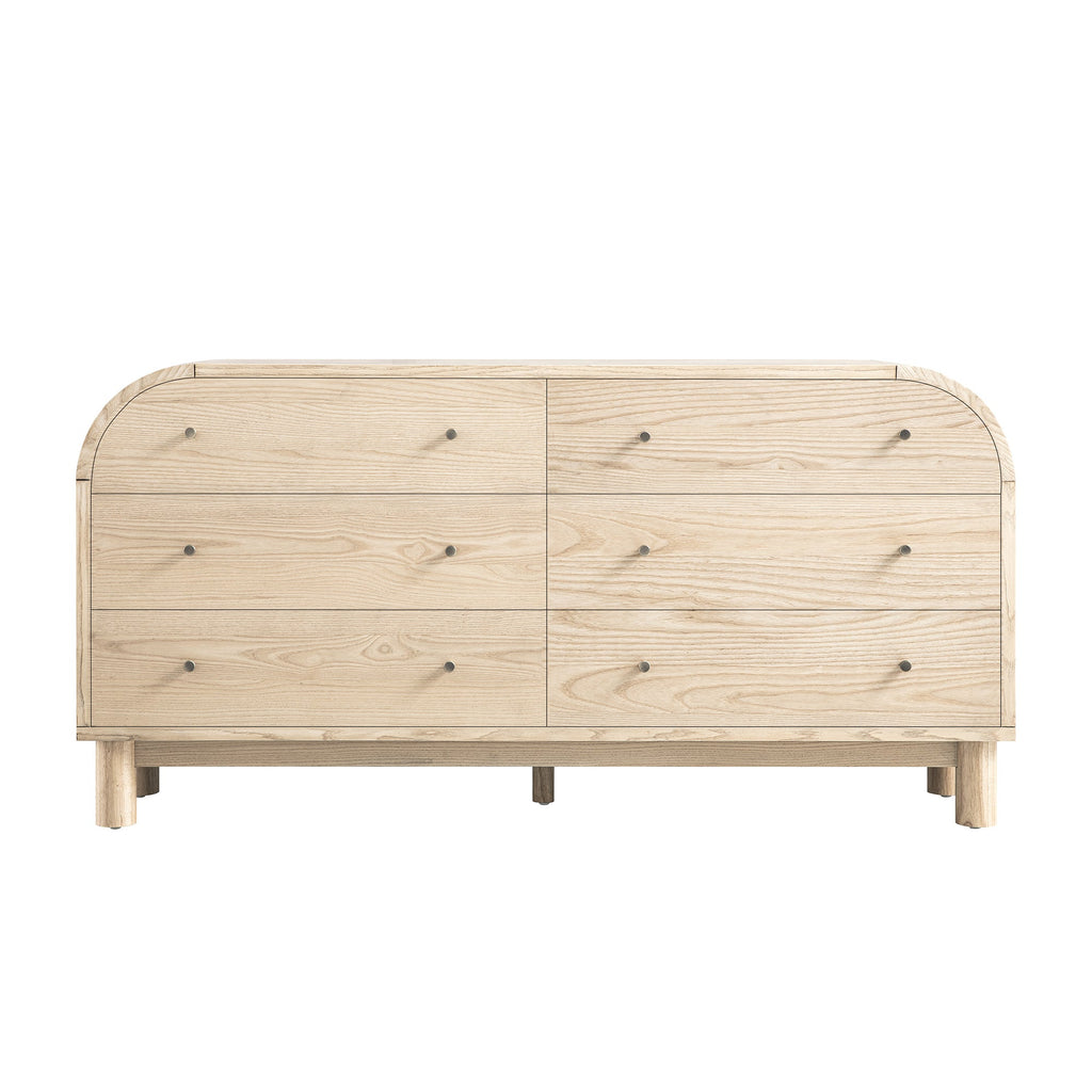 Maude Chest of 6 Drawers, Natural Ash