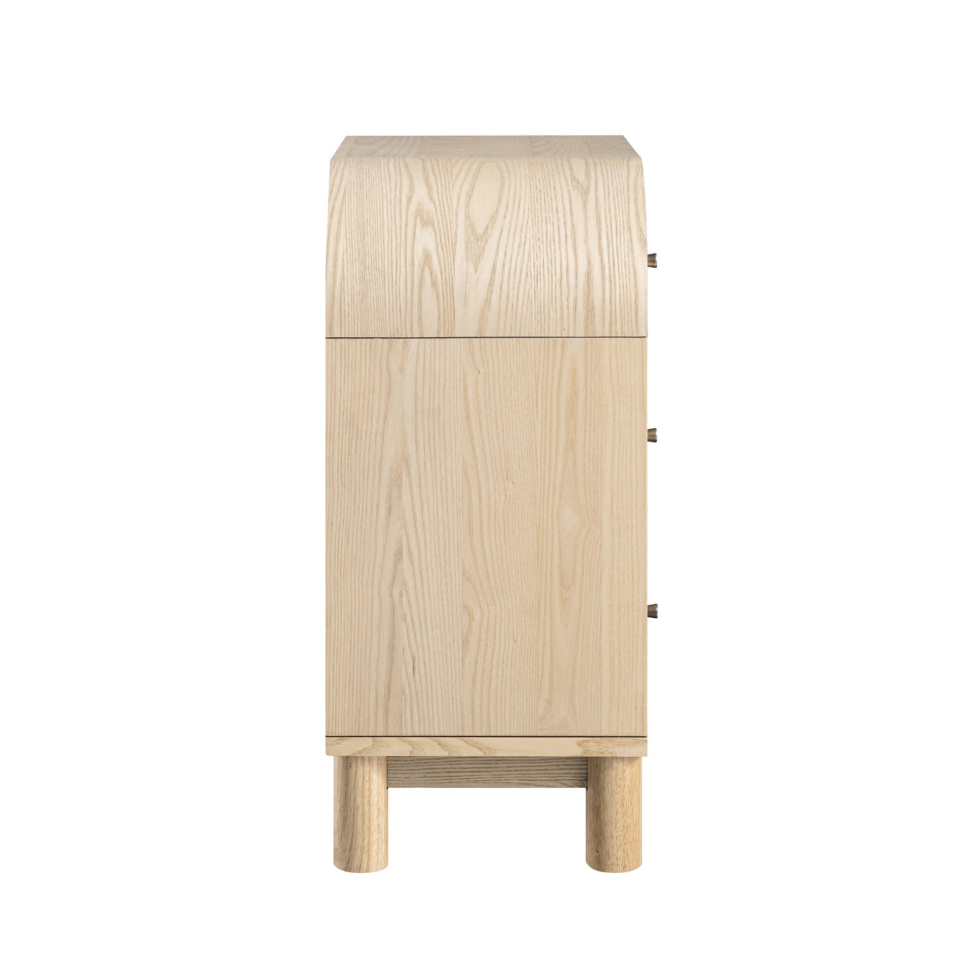 Maude Chest of 3 Drawers, Natural Ash with Raffia