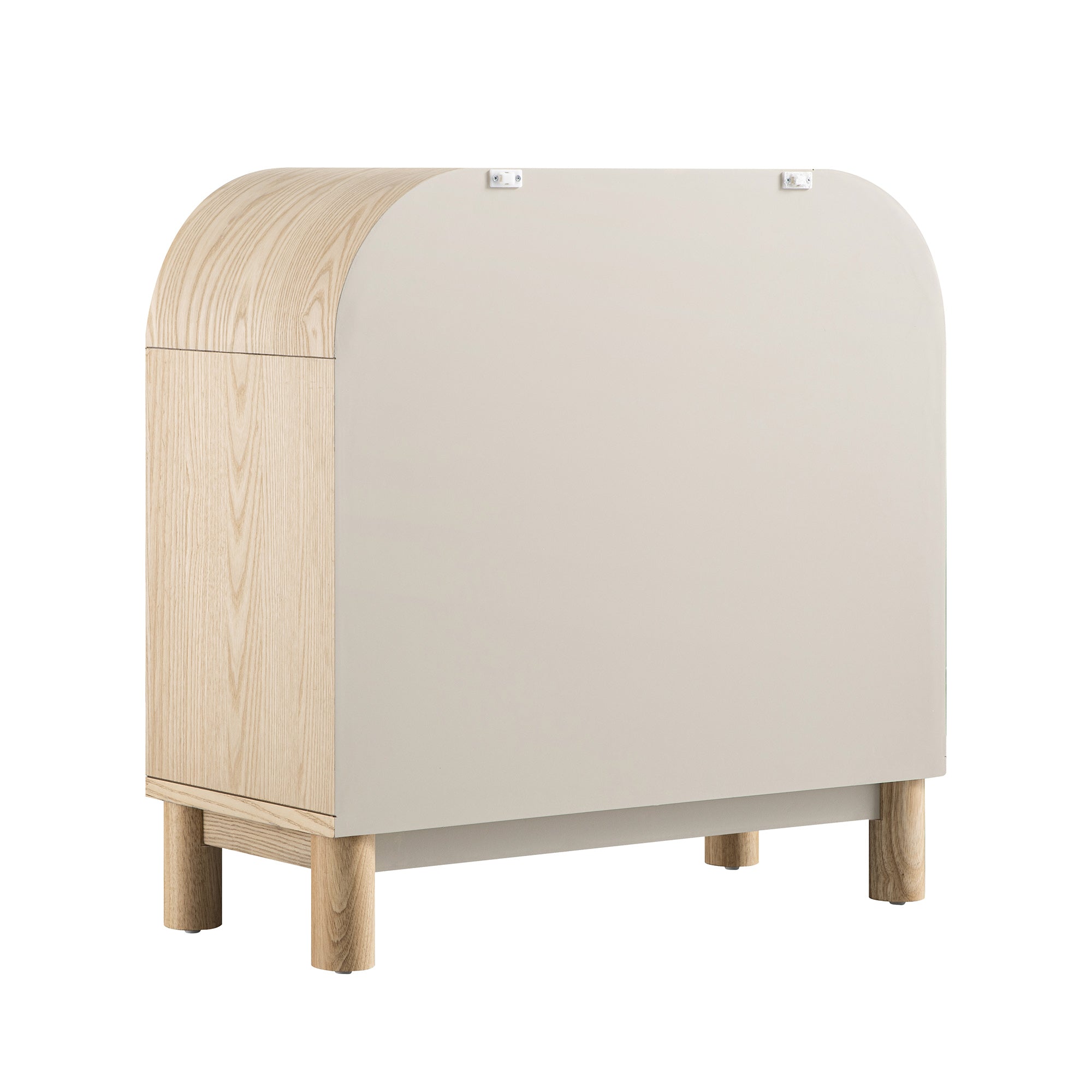 Maude Chest of 3 Drawers, Natural Ash with Raffia