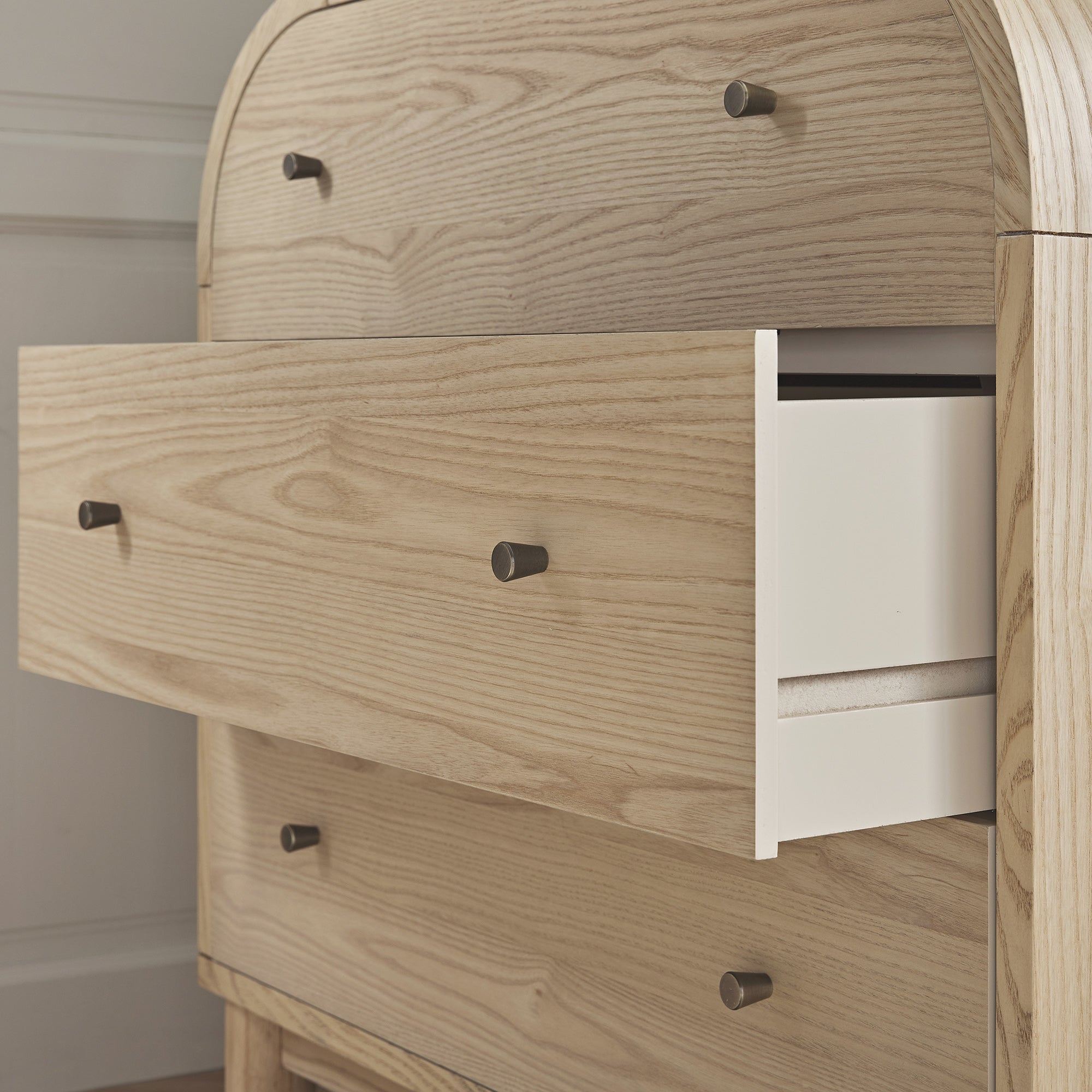 Maude Chest of 3 Drawers, Natural Ash