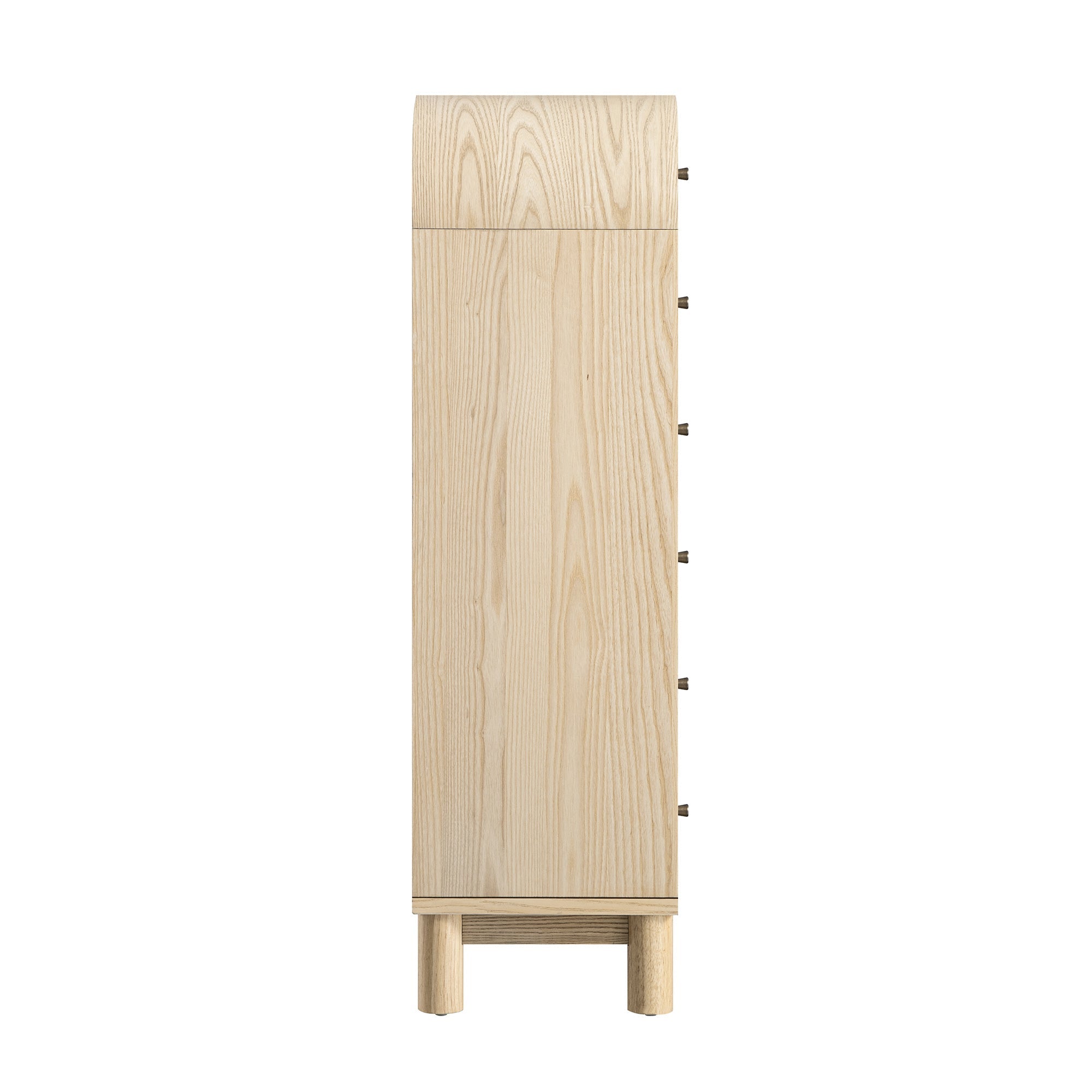 Maude Tall Chest, Natural Ash with Raffia