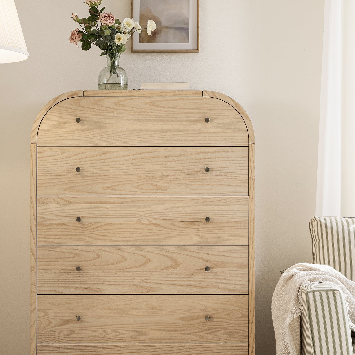 Maude Tall Chest, Natural Ash