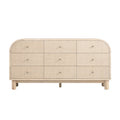 Maude 9 Drawer Chest, Natural Ash with Raffia