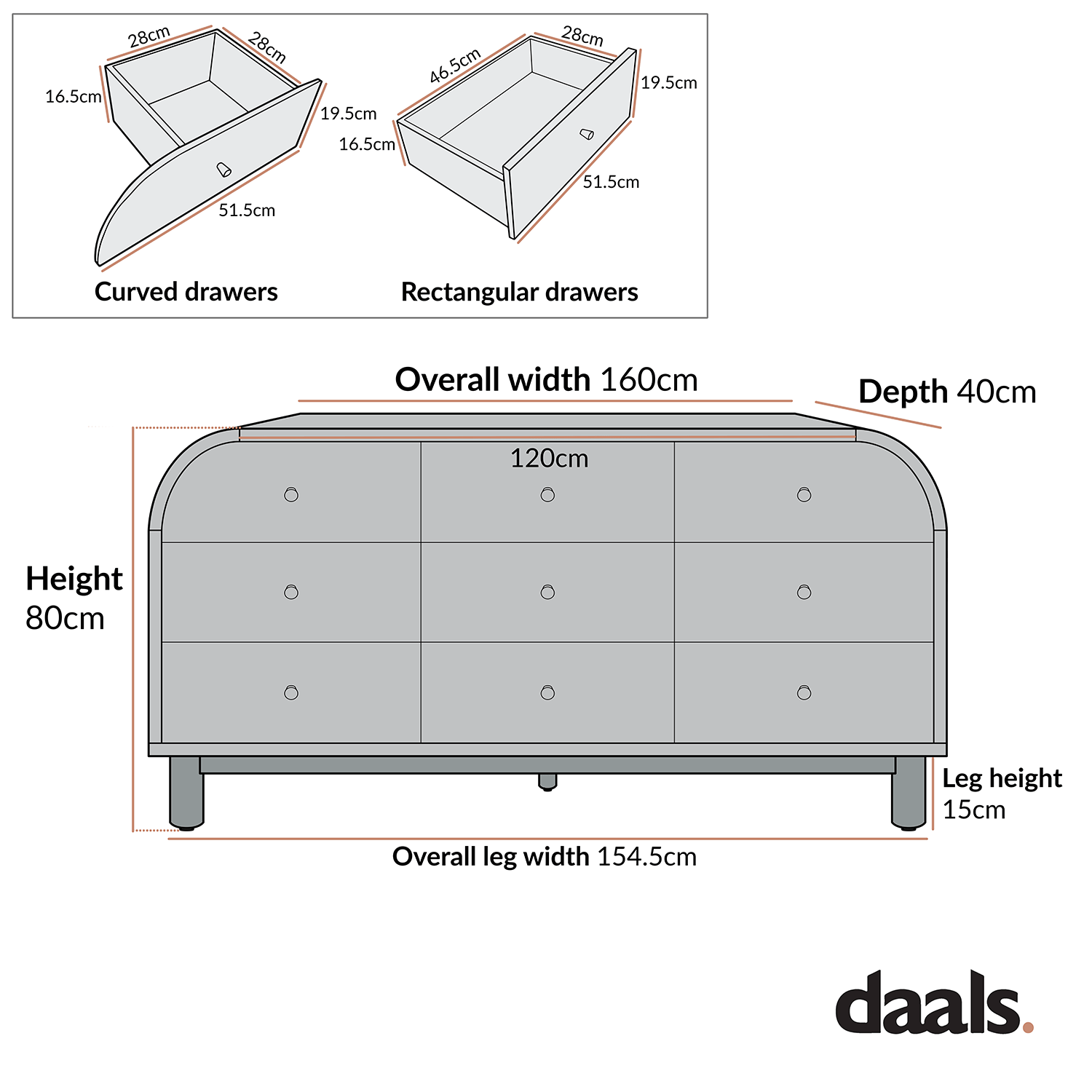 Maude 9 Drawer Chest, Natural Ash