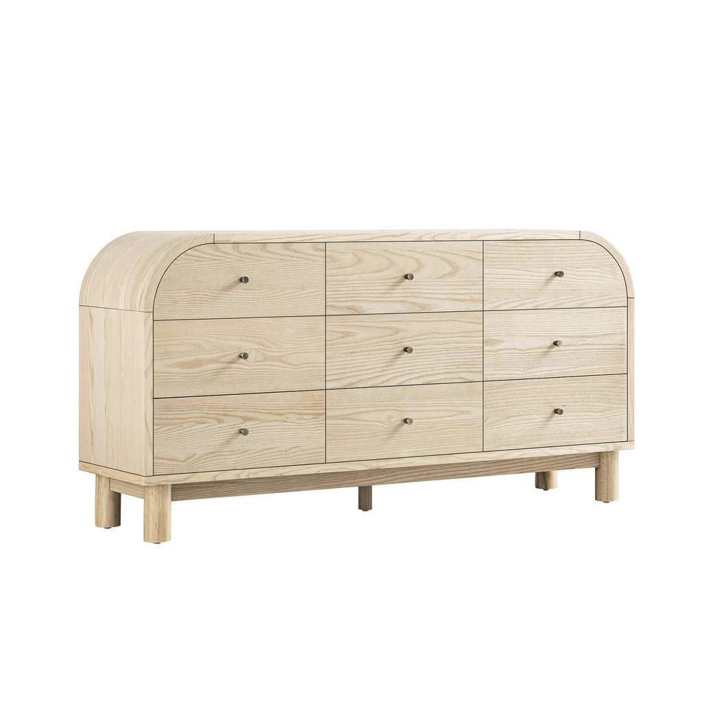 Maude 9 Drawer Chest, Natural Ash