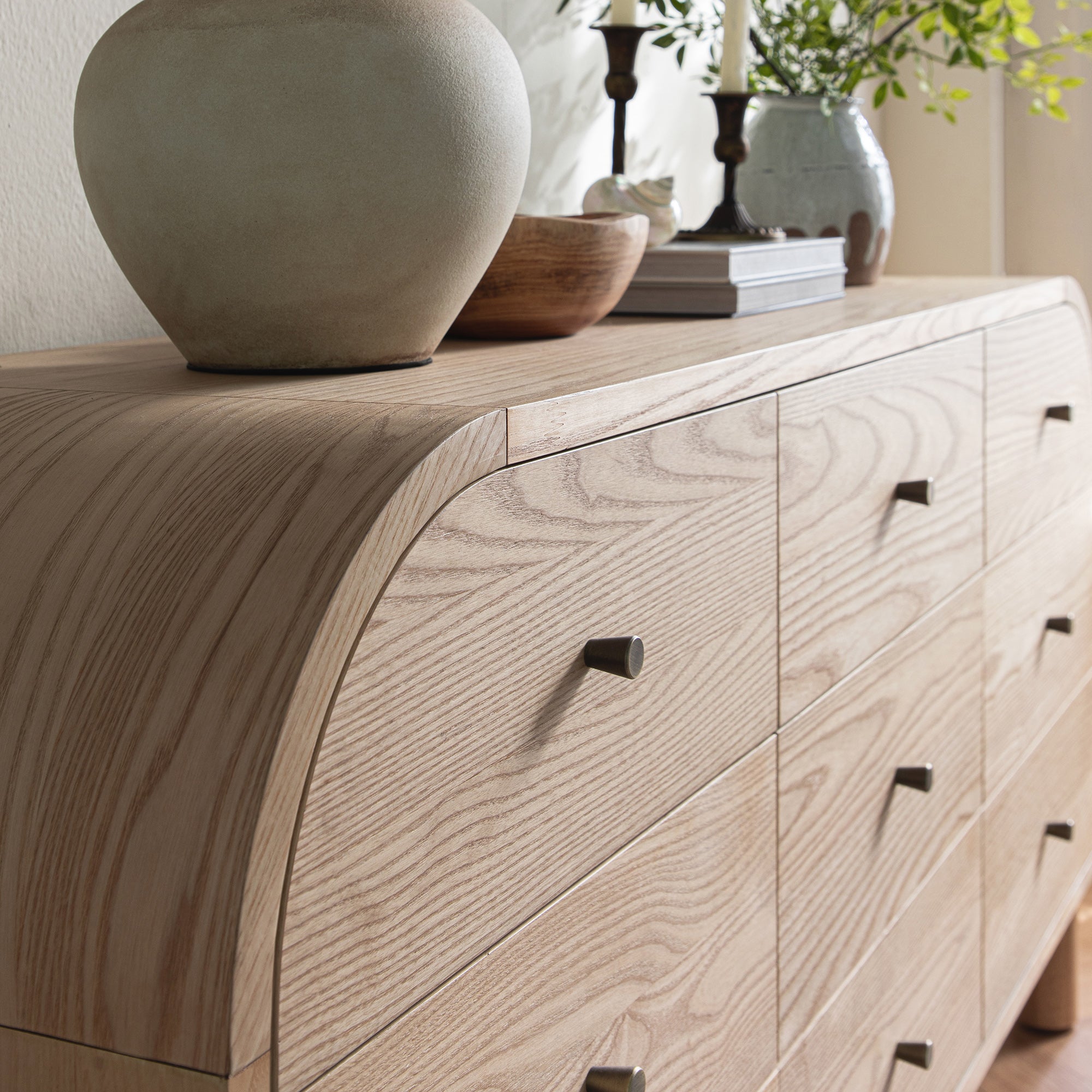 Maude 9 Drawer Chest, Natural Ash