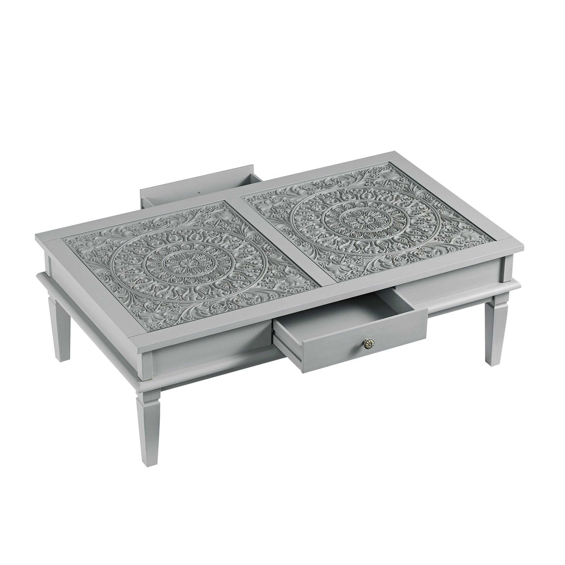 Chantilly Mid Grey Coffee Table with Drawers