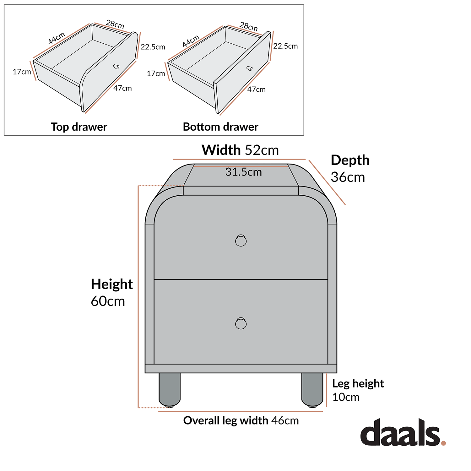 Maude 2 Drawer Bedside Table, Muted Pistachio Ash with Raffia