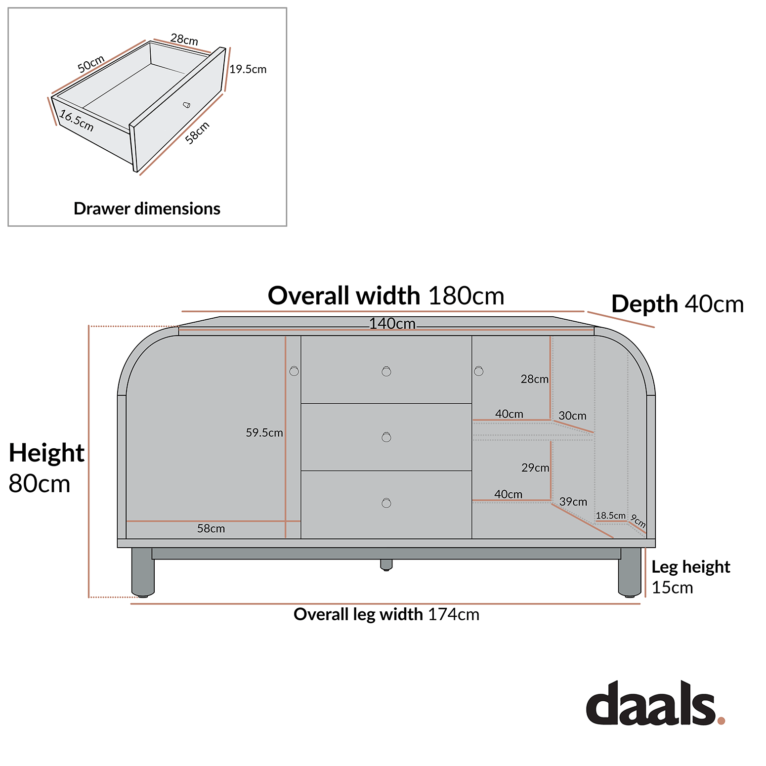 Maude Wide 3-Drawer Sideboard, Muted Pistachio Ash with Raffia