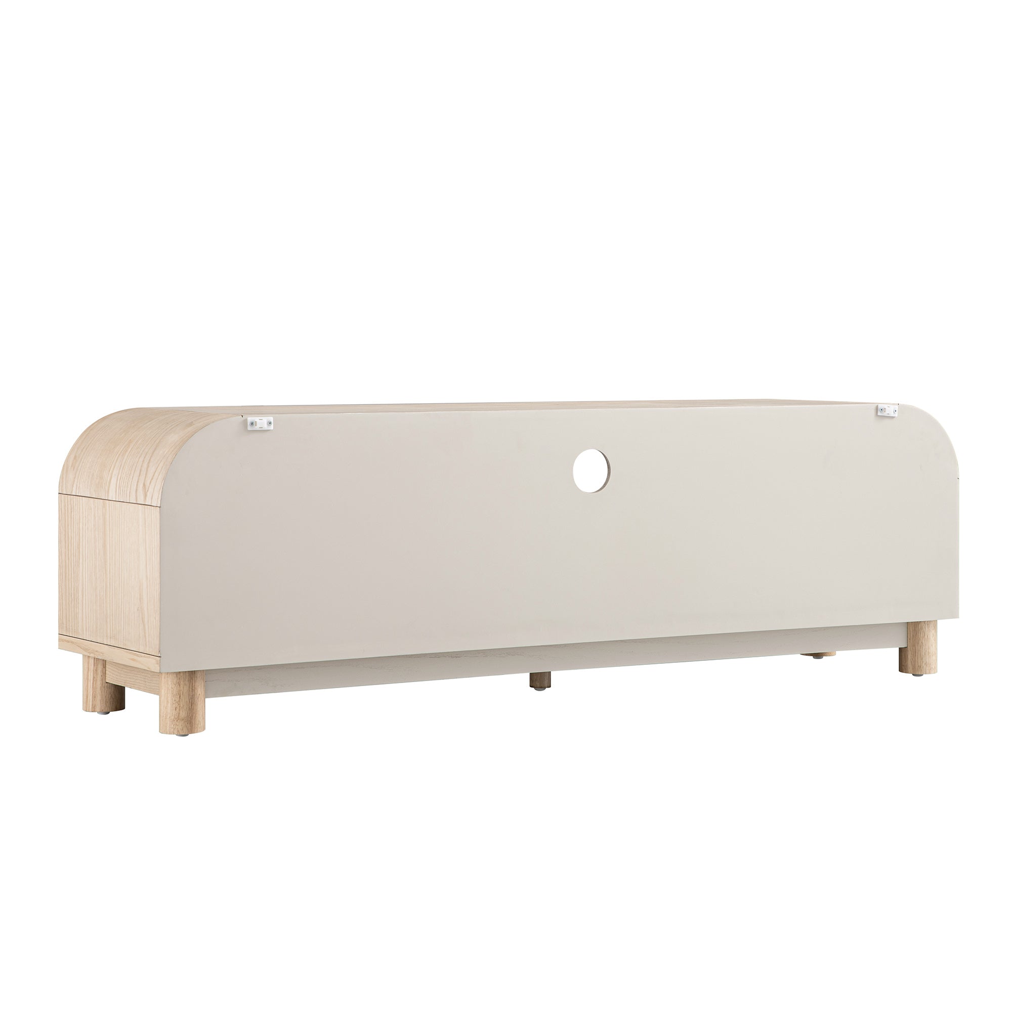 Maude TV Unit, Natural Ash with Raffia