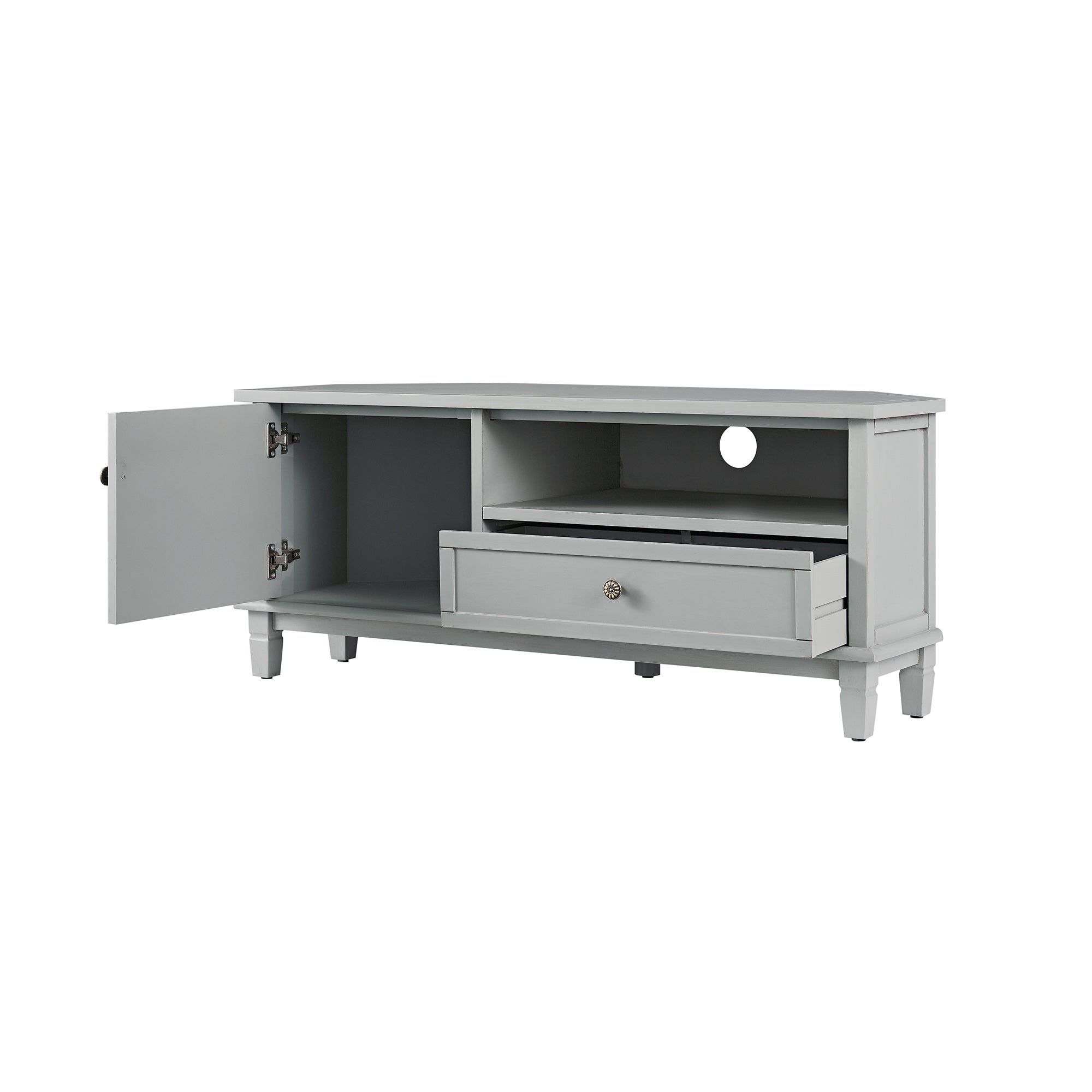 Chantilly Mid Grey Corner TV Unit