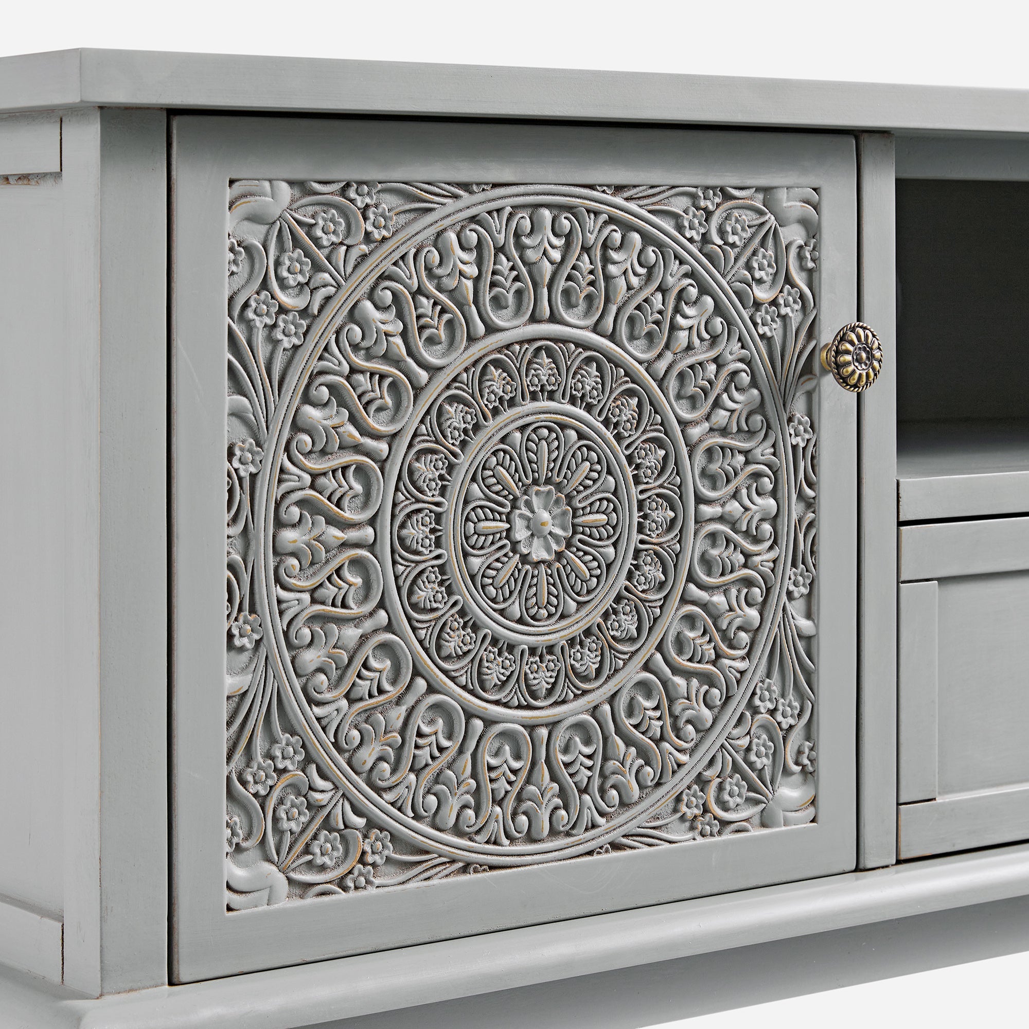 Chantilly Mid Grey 150cm Wide TV Unit