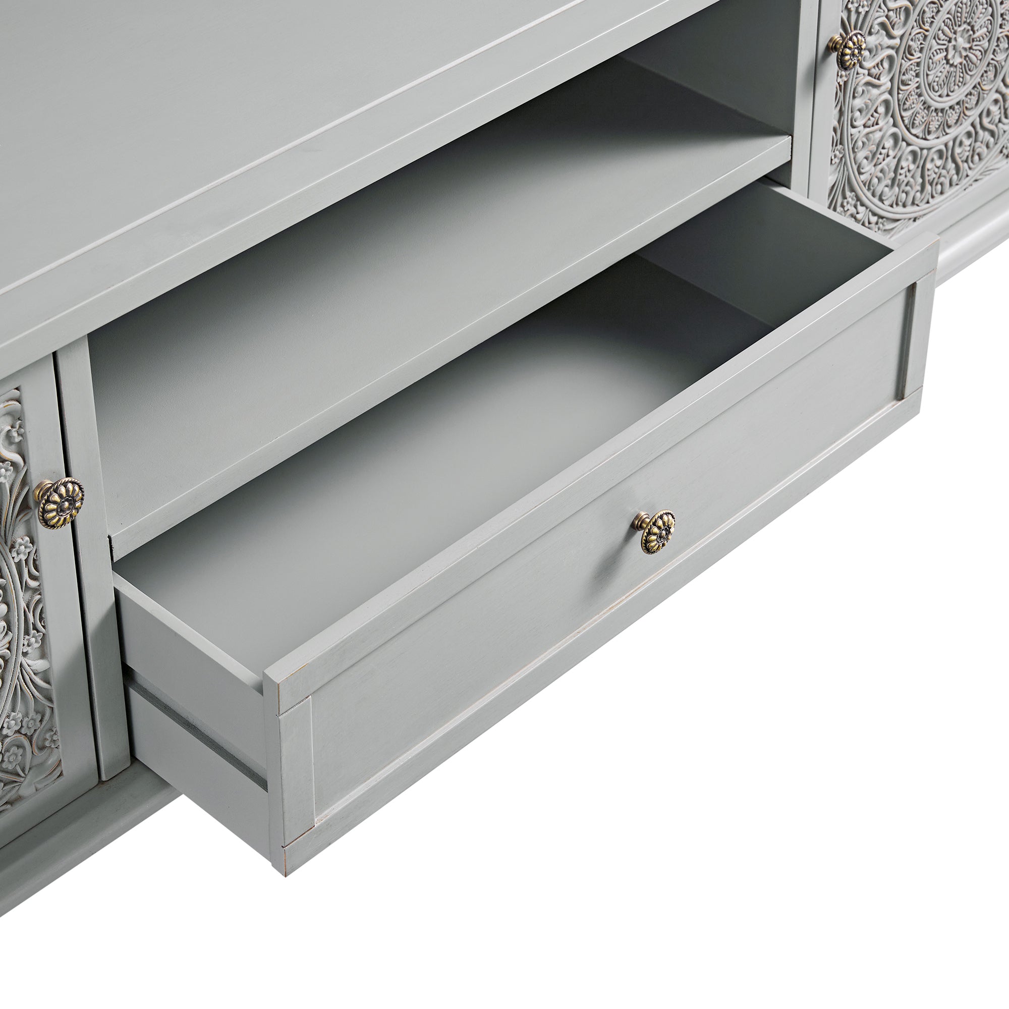 Chantilly Mid Grey 150cm Wide TV Unit